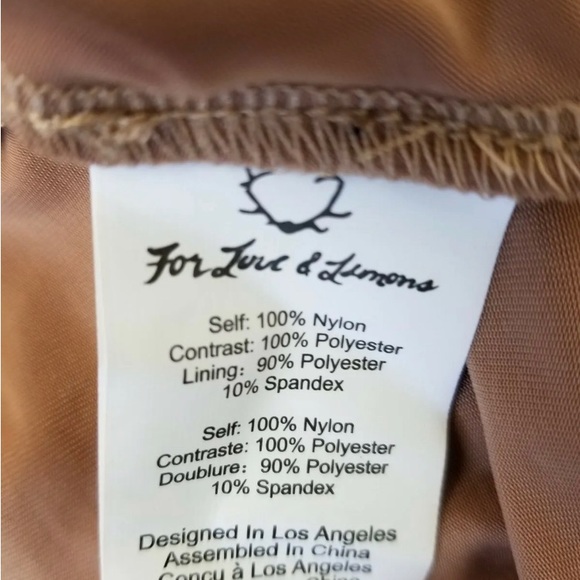 🍋 New For Love & Lemons Navy Blue Bridget Cold Shoulder Mini Dress  Small NWOT - Picture 11 of 12